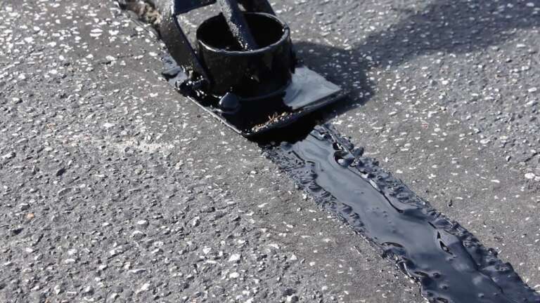 réparation fissure asphalte
